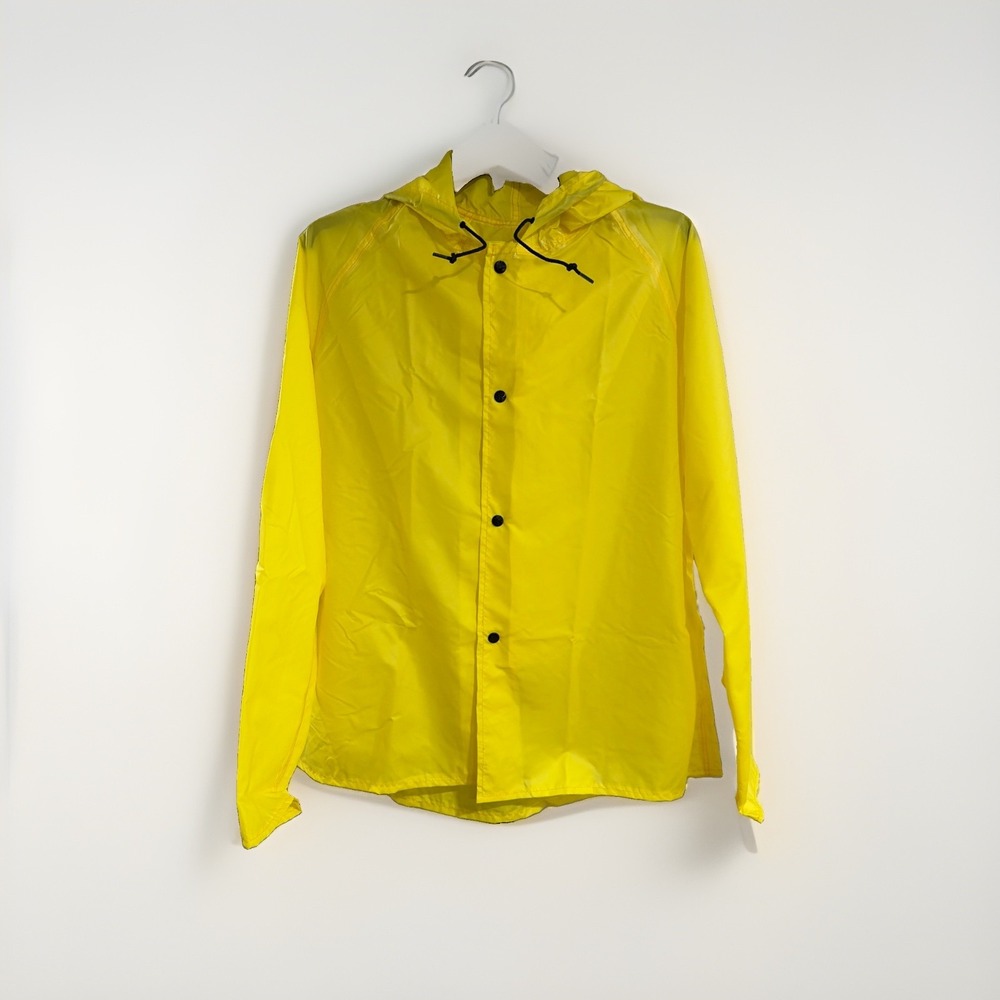 Neese 275AJ Flame Resistant Rain Jacket XL Yellow Polyurethane Nylon hood NEW